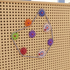 Flash Furniture Bright Beginnings Commercial Grade 79 Piece Multicolor Chain, Gears Accessories for Modular STEAM Wall Systems-Perfect for Daycares, Preschools and Early Learning Centers
