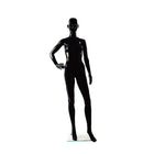 Eddie's Hang-Up Display Ltd. Glossy Abstract Female Mannequin, Bent Arm, Black (150503)-Glossy abstract female mannequin (one bent arm)