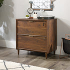 Sauder 421114 Clifford Place Lateral File Cabinet - Grand Walnut-Drawers lock for secure storage of your important documents.