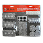Kubota Felt Pad And Vinyl Bumper Self Adhesive Set, 2 Pack-Protects furniture and floor from scratching
