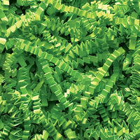 Wamaco Crinkle Paper - Lime Green - 4 lb. Box-Crinkle paper is great to use in gift boxes and baskets with unique zig-zag strips add color and texture to packaging.