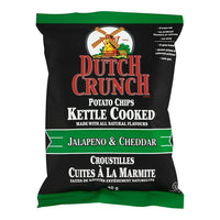 Old Dutch Crunch Kettle Cooked Jalepeno & Cheddar Flavoured Potato Chips - 40g - 40 Pack-Jalapeno & Cheddar