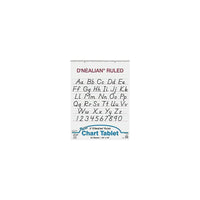 Pacon D'nealian Chart Tablet 32" x 24", White (pac74730), 2 Pack-2 bundles of chart tablets containing 25 sheets perfect for improving basic handwriting skills