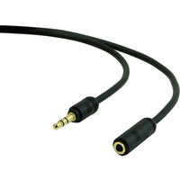 Staples 6' 3.5mm Auxiliary Audio Extension Cable, Black-Extends length and flexibility of portable audio connections for devices that are equipped with a 3.5mm headphone jack