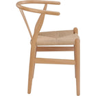 Nicer Furniture Wegner Wishbone Chair - Natural - 2 Pack-Solid wood frame
