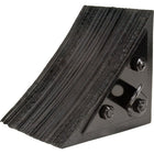 Kleton Wheel Chock, Rubber, 8" x 8" x 8", Black - 4 Pack-Colour: Black