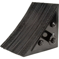 Kleton Wheel Chock, Rubber, 8" x 8" x 8", Black - 4 Pack-Colour: Black