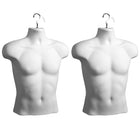 Eddie's Male Hanging Forms - Hard Plastic - White - 2 Pack (155739-2)-Male Hanging Shirt Forms