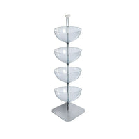 Azar Displays 4-Tier 16" Bowl Floor Display (751604)-Display fixture