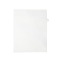 Mark Maker Legal Exhibit Index Tab White Single Tabs, 1/15th Cut, Letter Size, No Holes, Letter S, 25 Pack-White Single Tabs, 1/15th Cut
