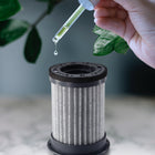 myGEKOgear Cyclone O2 HEPA 13 Activated Carbon Mini Portable Air Purifier-Sleek and Lightweight Design: The O2 air purifier weighs 0.5lbs so it's portable and sleek to take with you anywhere. It can power on horizontally or vertically, which ever position fitting your needs