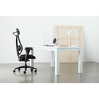 Gry Mattr + ergoCentric sCentric Hybrid Task Chair - Black-Elastomeric mesh backrest