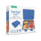 Bentgo Kids 3-Compartment Lunch Box - Blue-Made with high-quality stainless steel, this lunch box is a safe and sustainable alternative to plastic
