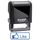 Trodat Printy 4911 Self-Inking Stamp, Like, Blue Ink-Self-inking stamp with the phrase "Like" in blue ink