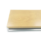 Urbann Y55 Lectern No Wheels - Natural Wood, Aluminum Grey-Overall Dimensions: 610 mm X 510 mm X 1143 mm (24" X 20" X 45")