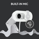 Logitech Brio 100 Full HD Webcam - Off-White-Works with Windows 10 or later, macOS 10.15 or later, Chrome OS