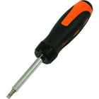 Dynamic Tools 13 Piece Ratcheting Screwdriver Set, 12 Bits-Contains: Ratcheting Screwdriver Handle, Phillips® Bits: #0, #1, #2, #3, Square Bits: 0, 1, 2, 3, Slotted Bits: 3.5, 4.5, 5.5, 6.5"