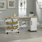 Sauder Select Craft Cart - Soft White (426934)-28.543 H x 39.291 W x 19.488 D in