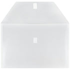 JAM Paper Plastic Envelopes with VELCRO Brand Closure, Legal Booklet, 9.75 x 14.5, Clear Poly, 12 Pack (219V0CL)-Size: 9-1/2" x 14-1/2"