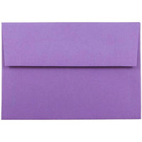 JAM Paper 4bar A1 Envelopes, 3.63 x 5 1/8, Brite Hue Violet Purple Recycled, 1000 Pack (15815B)-Violet