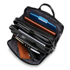 Samsonite Classic Leather Toploader 15.6", Black-12" x 16" x 5"