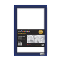 SECO Snap Poster Frame Case - 11" W x 17" H - Blue-Quick snap spring hinged front load frame makes it quick and easy to switch posters and pictures