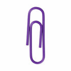 JAM Paper Colored Standard 1" Paper Clips - Purple - 2 Packs of 100-Premium paper clips made from high quality vinyl coated steel wire