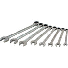 Gray Tools 8 Piece SAE, Combination Fixed Head, Ratcheting Wrench Set, 5/16"-3/4"-Contains Sizes: 5/16", 3/8", 7/16", 1/2", 9/16", 5/18", 11/16", 3/4".