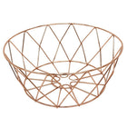 Cathay Importers Copper Round Wire Basket, 12"diameter, 3 Pack-5"H x 12" diameter