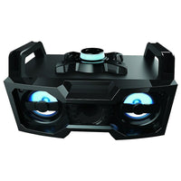 Sharper Image SBT3007 Wireless Multicoloured LED Boombox DJ Sound System-Bluetooth Speaker