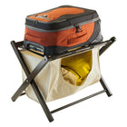 Winsome Dora Luggage Rack with removable fabric basket, Espresso-Basket is removable, basket size 13.78" H. x 22.83" W. x 12.99" D.