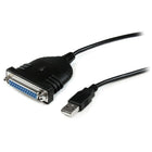 StarTech USB to DB25 Parallel Printer Adapter Cable, M/F, 6 Ft.-USB interface allows you to quickly add another parallel port to your Windows 98/ME/2000/XP/Vista/7 computer