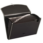 Pendaflex 13 Pocket Expanding File With Mesh Pocket, Legal Size-Full cover flap with elastic closure keeps papers contained