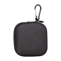 Nifty Square Earbud Case NSECBK - Black-Internal Mesh Pocket for Small Items