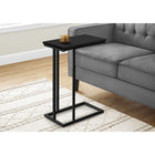 Monarch Specialties 3467 Accent Table - 25"H/Black/Black Metal-Use it conveniently as a snack table or sofa side table