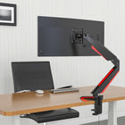 ShoppingAll Adjustable Single Pneumatic Gaming Monitor Mount with Red Backlights for 15-32" Monitors-5