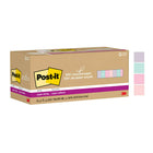 Post-it Recycled Paper Super Sticky Notes - 3" x 3" - Wanderlust Pastels Collection - 24 Pack-Post-it Super Sticky Notes stick and re-stick so your thoughts get noticed