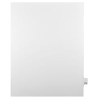 Mark Maker Legal Exhibit Index Tab White Single Tabs, 1/25th Cut, Letter Size, No Holes, Number 172, 25 Pack-White Single Tabs, 1/25th Cut