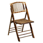 Flash Furniture American Champion Bamboo Folding Chair-High Quality Construction
