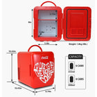 Coca-Cola World 1971 Series Mini Fridge 6 Can Cooler/Warmer-10