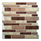 CTG Brands Multi Rectangular Tile, 10" x 10", Brown, 6 Pack-Perfect size: each backsplash tile measures 10"L x 10"H in dimensions (approx. covers 4.17 sq. ft. per carton)