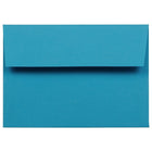 JAM Paper 4bar A1 Envelopes, 3.63 x 5 1/8, Brite Hue Blue Recycled, 100 Pack (15805g)-Blue