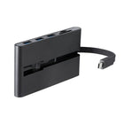 StarTech USB-C Multiport Adapter with HDMI and VGA, 3x USB 3.0, SD, PD 3.0, Wraparound Cable-Power the adapter and your laptop at the same time, using your laptop s USB-C based power adapter (supports USB Power Delivery 3.0)