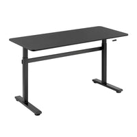 TygerClaw 24"W Manual Sit-Stand Desk - Black-Easy assembly, advanced frame design reduces set-up time while providing long-term stability for confident daily use