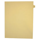 Mark Maker Legal Exhibit Index Tab Buff Single Tabs, 1/15th Cut, Letter Size, No Holes, Letter Q, 25 Pack-Buff Single Tabs, 1/15th Cut