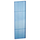 Azar Displays 44" x 13.5" Pegboard 1-Sided Wall Panel, Translucent Blue, 2 Pack-For use with flat surface