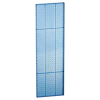 Azar Displays 44" x 13.5" Pegboard 1-Sided Wall Panel, Translucent Blue, 2 Pack-For use with flat surface