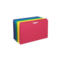 Pendaflex 1" Expansion Assorted Filing Jackets - Legal Size - 10 Pack-Jacket design closed on three sides is perfect for holding items of different sizes together
