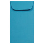 JAM Paper #6 Coin Envelopes, 3 3/8 x 6, Brite Hue Blue Recycled, 100 Pack-Coin Envelopes