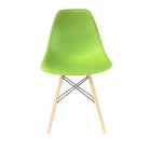 Plata Import Eiffel Chair, Apple Green Seat, Natural Wood Legs (PC-016N-AGREEN)-Dining Chair